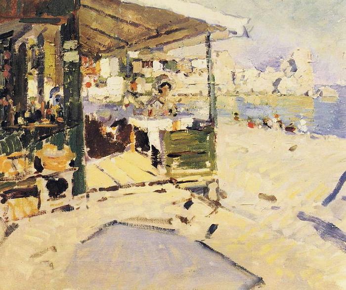 Konstantin Alexeievich Korovin On the Seashore in the Crimea oil painting picture